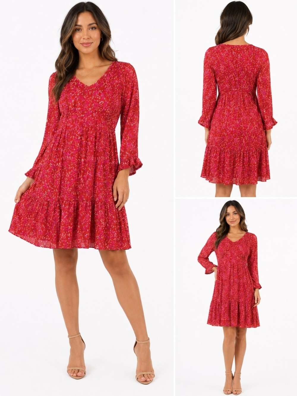 Women's Floral Midi Dress – Size Medium